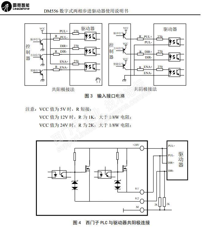 S7-200SMART与雷赛步进驱动器DM556接线-